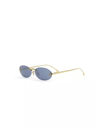 FENDI | Occhiali da sole ovali dorati FENDI First Crystal | 